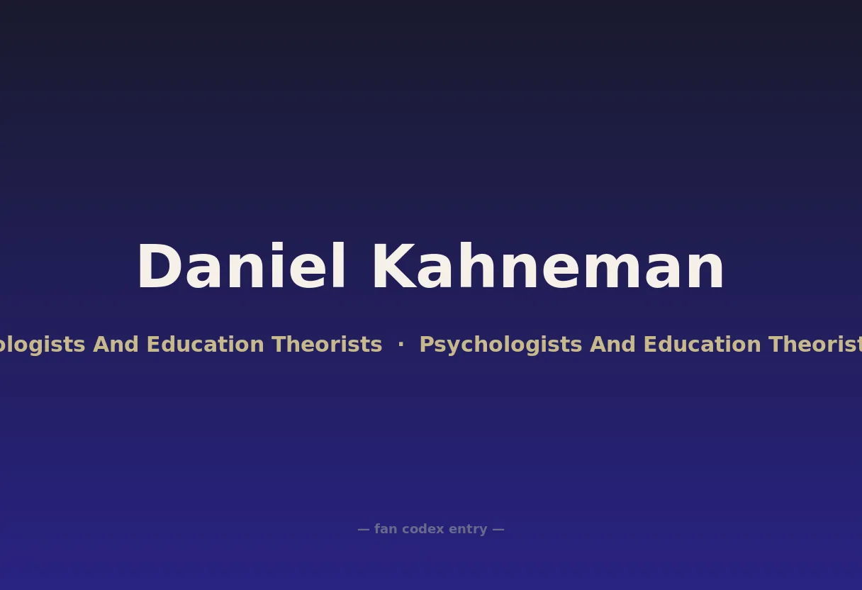 Daniel Kahneman