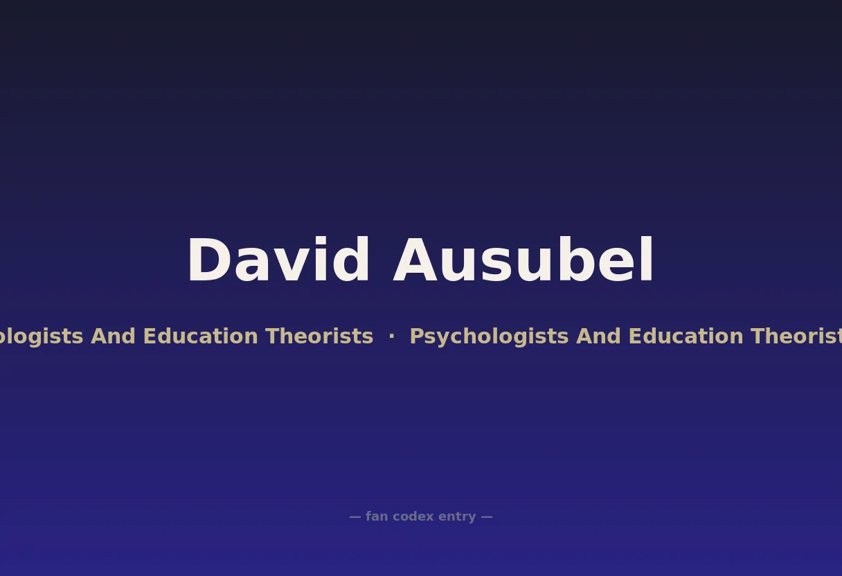 David Ausubel